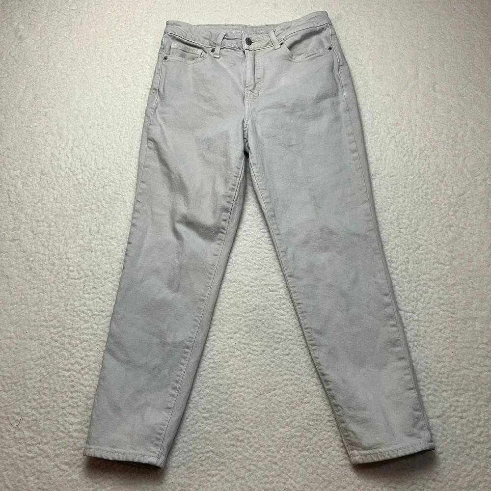 Old‎ Navy Jeans Womens 8 Gray O.G. Straight High-Rise Secret-Smooth Pockets 4523